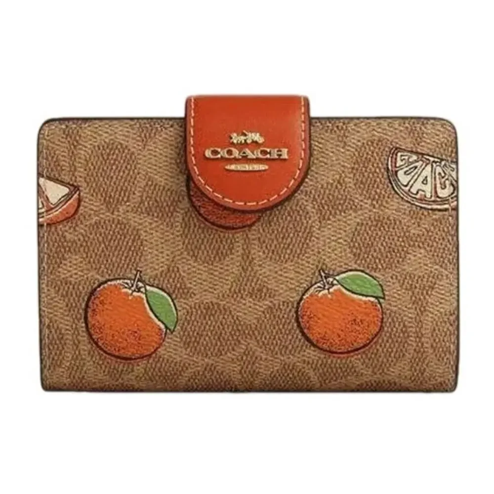 Coach Medium Corner Zip Wallet NWT